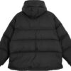 Abrigo de invierno con capucha y plumón ultrafino «Negro»