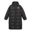Abrigo largo de plumas oversize «Negro y blanco»