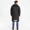 Abrigo largo de plumas oversize «Negro y blanco»