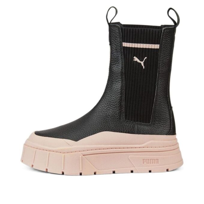 Botas Chelsea Mayze Stack «Cuarzo Rosa Negro» para mujer