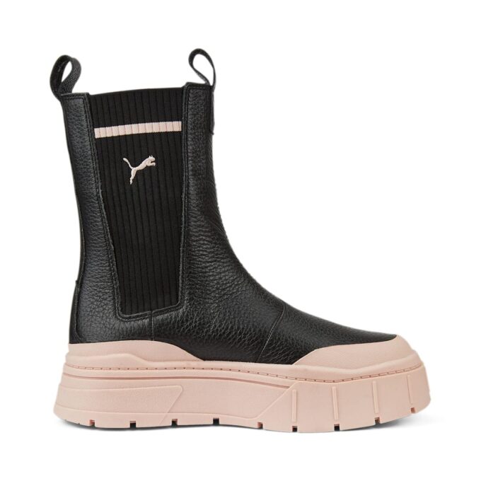 Botas Chelsea Mayze Stack «Cuarzo Rosa Negro» para mujer