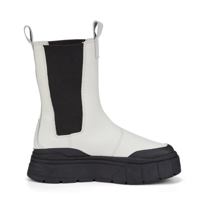 Botas Chelsea Mayze Stack «Gris vaporoso y negro» para mujer