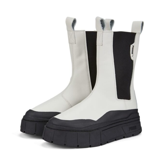 Botas Chelsea Mayze Stack «Gris vaporoso y negro» para mujer