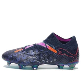 Botas de fútbol Future 7 Ultimate FG/AG «Azul marino, rosa y rojo»