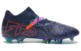 Botas de fútbol Future 7 Ultimate FG/AG «Azul marino, rosa y rojo»