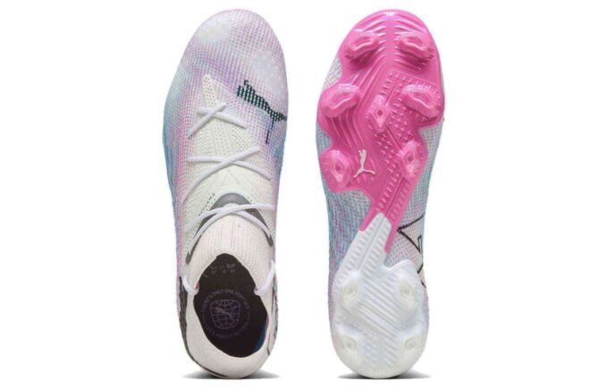 Botas de fútbol Future 7 Ultimate FG/AG «Blanco, Rosa, Negro»