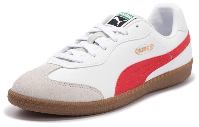 Botas de fútbol KING 21 IT «Blanco Rojo Marrón»