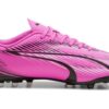 Botas de fútbol Ultra Play MG «Rosa, Blanco y Negro»