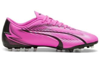 Botas de fútbol Ultra Play MG «Rosa, Blanco y Negro»