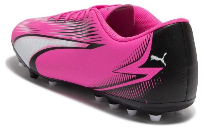 Botas de fútbol Ultra Play MG «Rosa, Blanco y Negro»