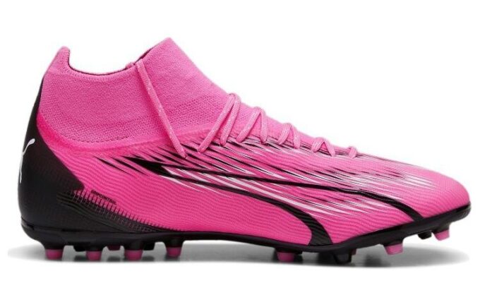 Botas de fútbol Ultra Pro MG «Rosa, Blanco y Negro»