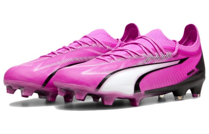 Botas de fútbol Ultra Ultimate FG «Rosa, Blanco y Negro»