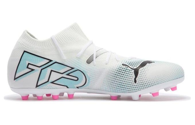 Botas Future 7 Match MG «Blanco, Azul y Rosa»
