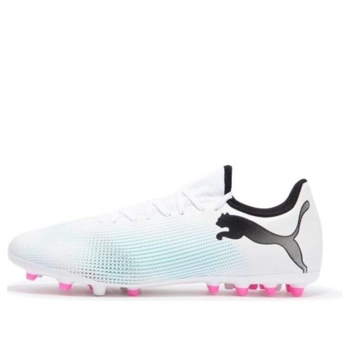 Botas Future 7 Play MG «Blanco, Azul y Rosa»
