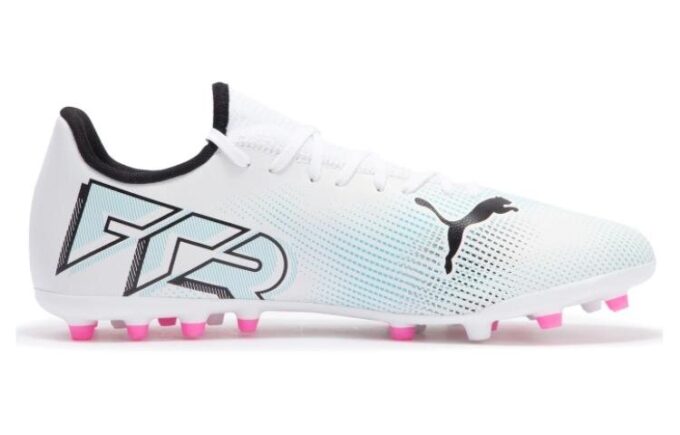 Botas Future 7 Play MG «Blanco, Azul y Rosa»