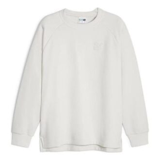 Camisa clásica texturizada de cuello redondo de la serie Popular «Blanca»