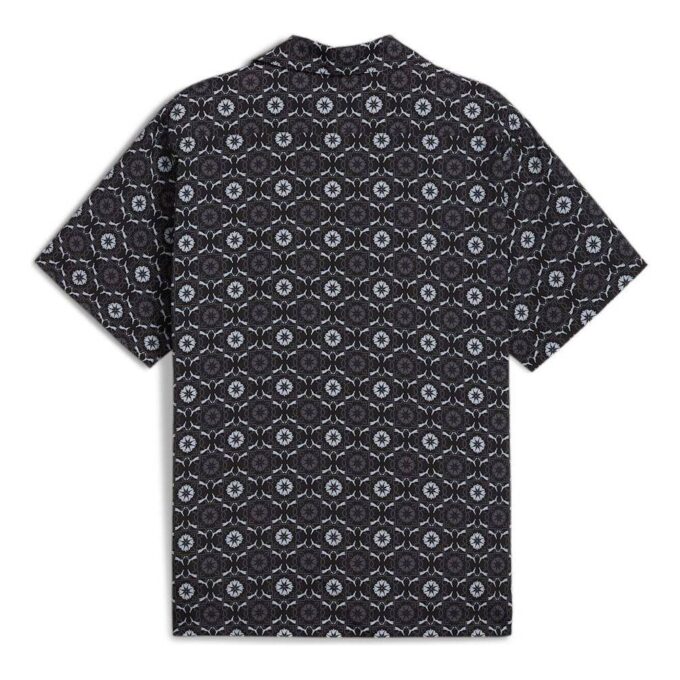 Camisa tejida clásica New Prep AOP «Negra»