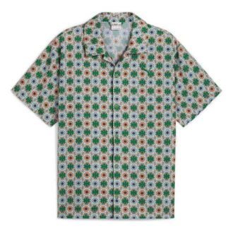 Camisa tejida clásica New Prep AOP «Verde»