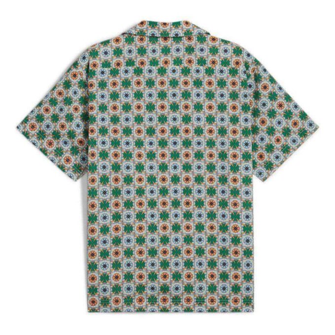 Camisa tejida clásica New Prep AOP «Verde»