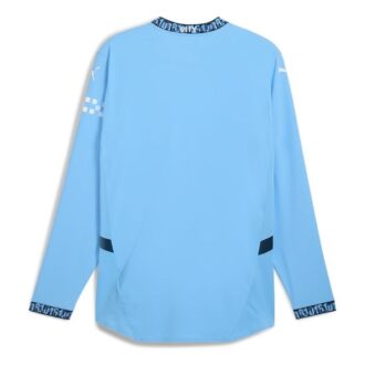 Camiseta auténtica de local de manga larga del Manchester City 2024/25 «Azul»