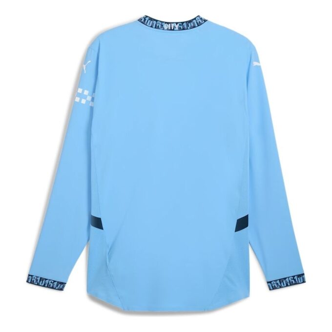 Camiseta auténtica de local de manga larga del Manchester City 2024/25 «Azul»