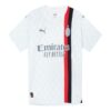 Camiseta auténtica de visitante del ACM con el logotipo «Blanca»