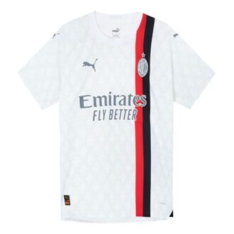 Camiseta auténtica de visitante del ACM con el logotipo «Blanca»