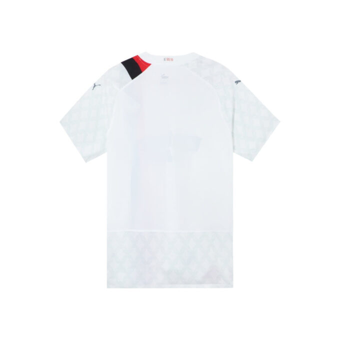 Camiseta auténtica de visitante del ACM con el logotipo «Blanca»