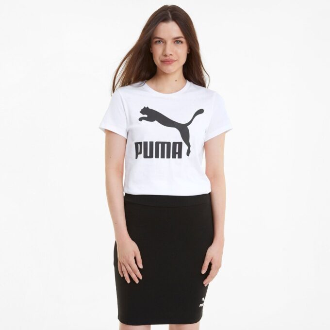 Camiseta clásica con logotipo para mujer Camiseta clásica con logotipo para mujer