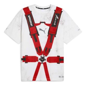 Camiseta con cinturón de seguridad PUMA x A$AP ROCKY «Blanco y rojo»