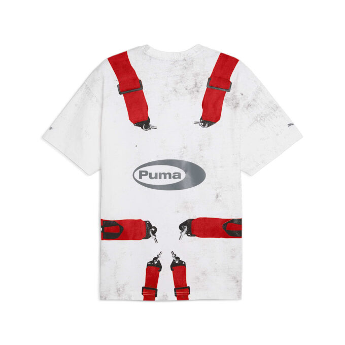 Camiseta con cinturón de seguridad PUMA x A$AP ROCKY «Blanco y rojo»