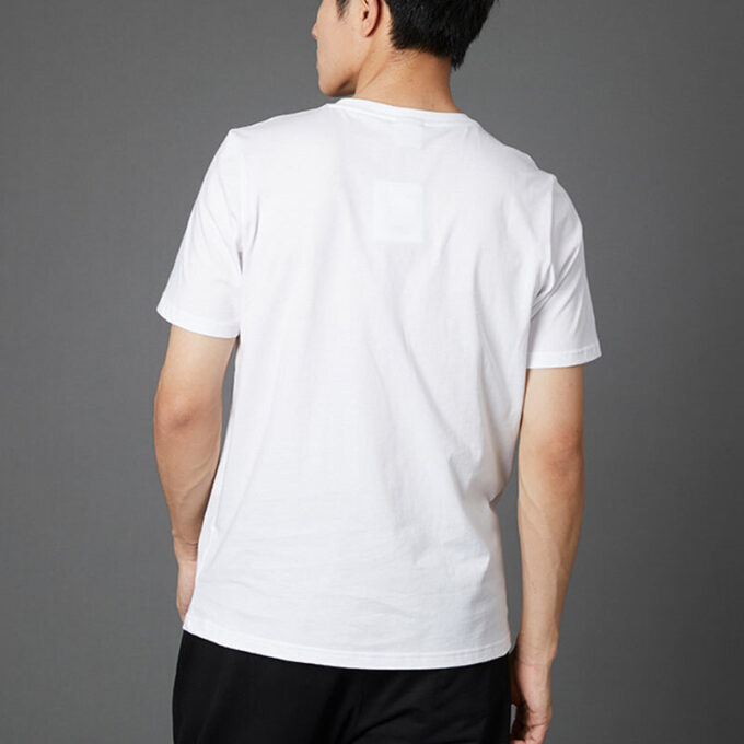 Camiseta con el logotipo clásico «Blanco, dorado y negro»