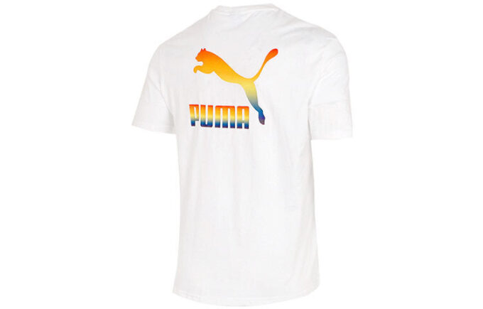 Camiseta con el logotipo del arcoíris «blanca»