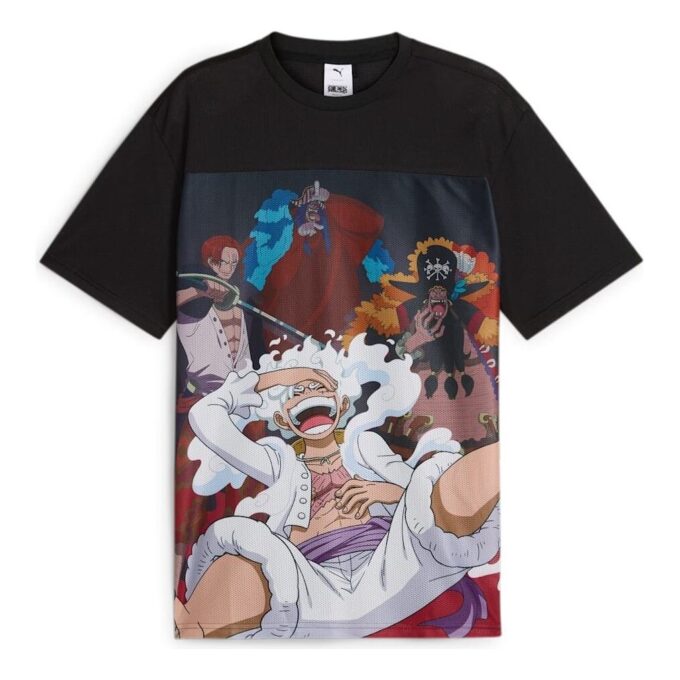 Camiseta con estampado integral PUMA x ONE PIECE «Negra»