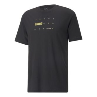 Camiseta con estampado metalizado «Negra»