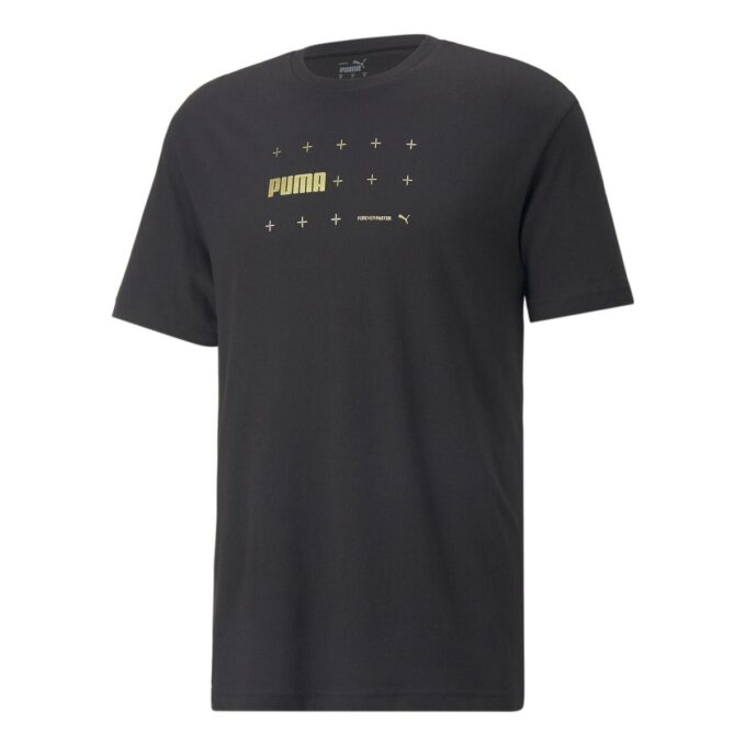Camiseta con estampado metalizado «Negra»