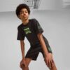 Camiseta con estampado relajado integral para niños grandes de HOOPS x TMNT Camiseta con estampado relajado integral para niños grandes de HOOPS x TMNT