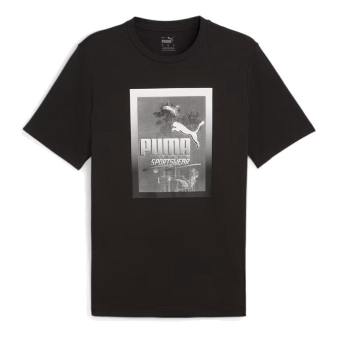Camiseta con fotoimpresión gráfica «Negra»