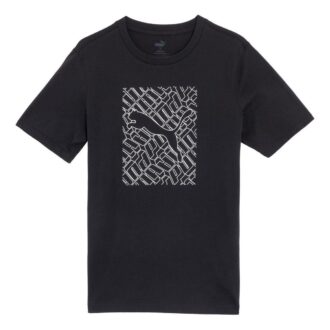 Camiseta con gráficos de gato «Negra»