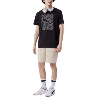 Camiseta con gráficos de gato «Negra»
