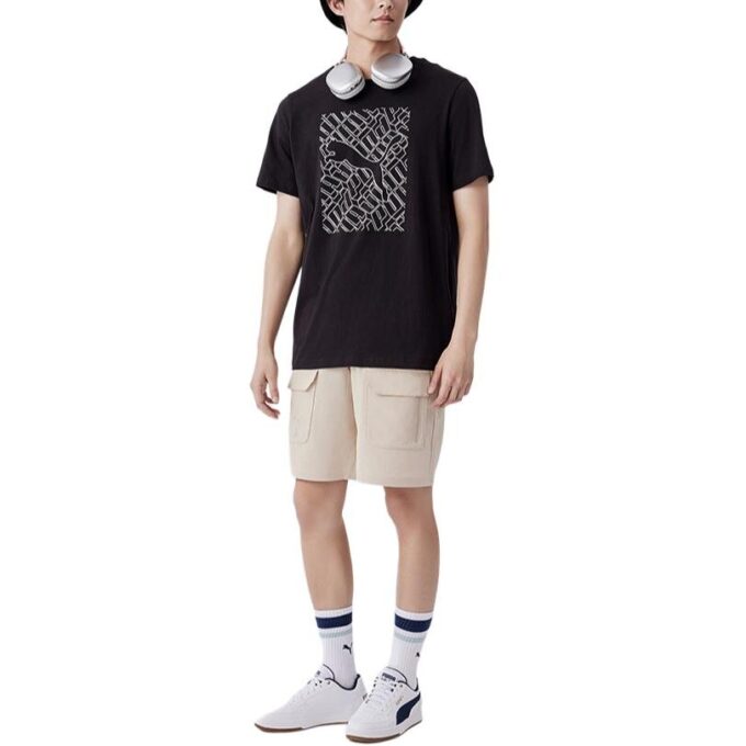 Camiseta con gráficos de gato «Negra»