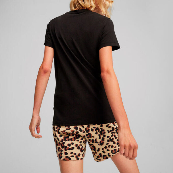 Camiseta con logo de camuflaje (mujeres) «Negra»