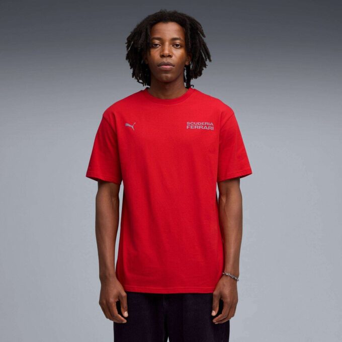 Camiseta de automovilismo para hombre de la Scuderia Ferrari Camiseta de automovilismo para hombre de la Scuderia Ferrari