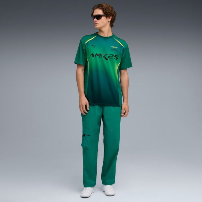 Camiseta de automovilismo para hombre PUMA x ASTON MARTIN ARAMCO F1® TEAM