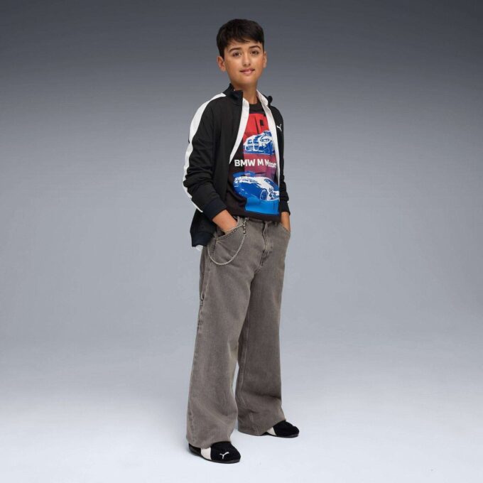 Camiseta de automovilismo para niños grandes de BMW M Motorsport