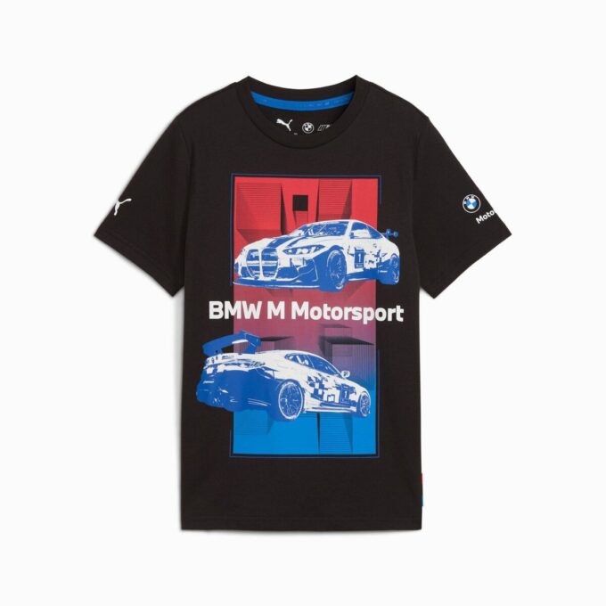 Camiseta de automovilismo para niños grandes de BMW M Motorsport