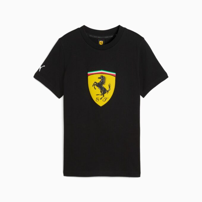 Camiseta de automovilismo para niños grandes de la Scuderia Ferrari