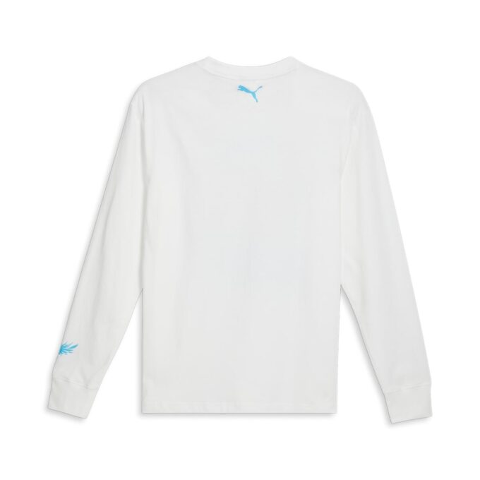 Camiseta de baloncesto de manga larga PUMA x MELO Blue Hive «Blanca»