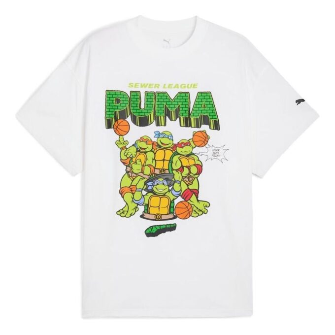 Camiseta de baloncesto PUMA x TMNT «Blanca»