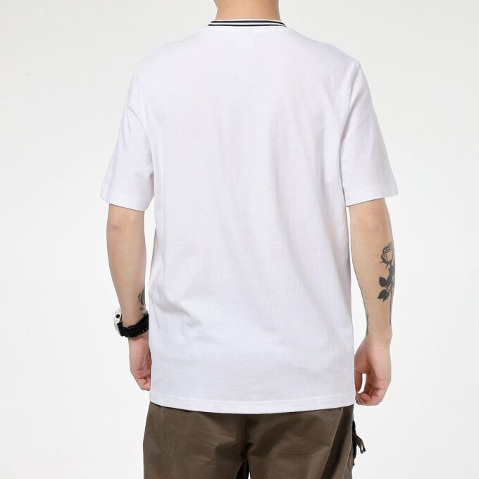 Camiseta de bolsillo Downtown «Blanca y negra»